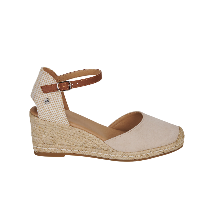 BEIGE MICROFIBER LADIES SHOES - XTI - Scarpe.am