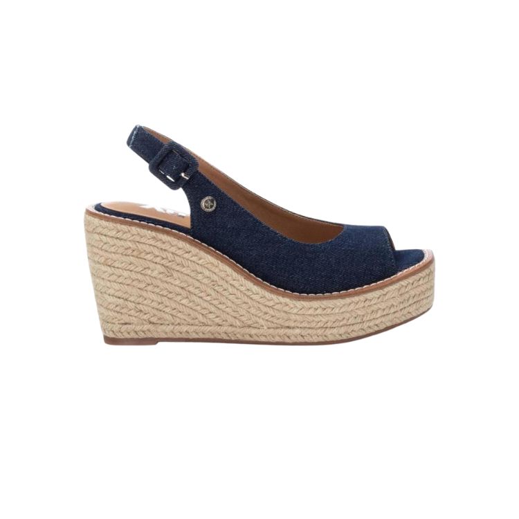 NAVY TEXTILE LADIES SANDALS - XTI - Scarpe.am
