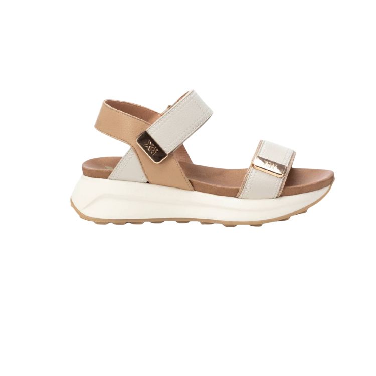 BEIGE PU LADIES SANDALS - XTI - Scarpe.am