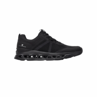 BLACK TEXTILE MEN SHOES