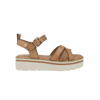 CAMEL LEATHER LADIES SANDALS