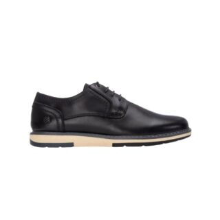 BLACK LEATHER MEN SHOES