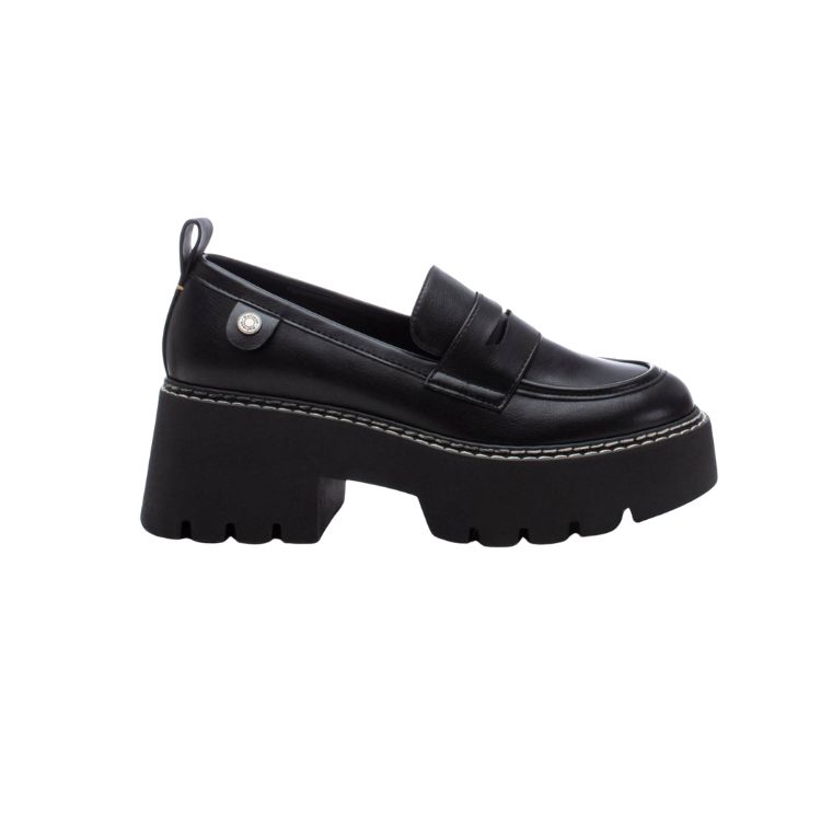 BLACK PU LADIES SHOES - REFRESH - Scarpe.am