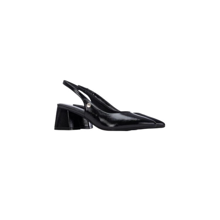 BLACK PATENT LADIES SHOES - REFRESH - Scarpe.am