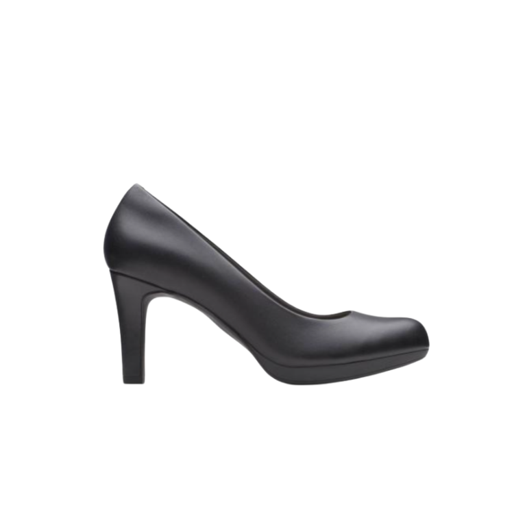 Adriel Viola Black Leather - CLARKS - Scarpe.am