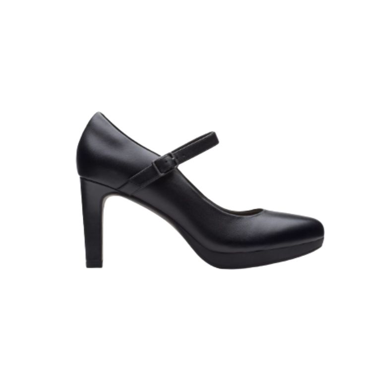 Ambyr Shine Black Leather - CLARKS - Scarpe.am