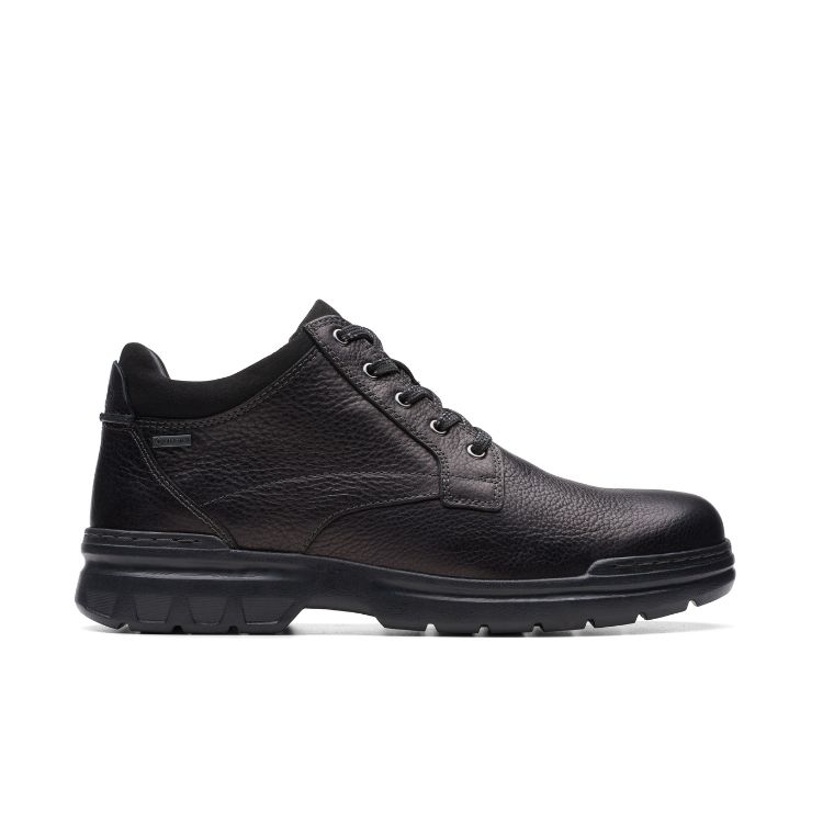 Rockie MidGTX Black Leather, H, 6 - CLARKS - Scarpe.am