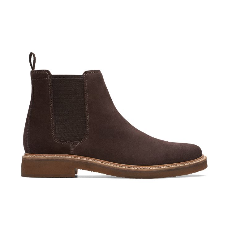 Clarkdale Easy Dark Brown Sued, G, 6 - CLARKS - Scarpe.am