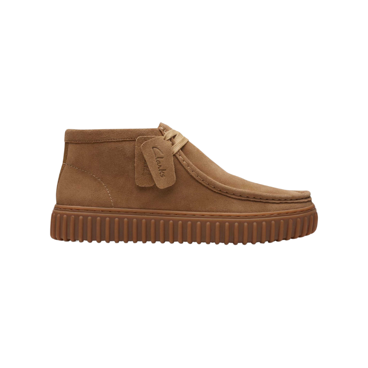 Torhill Hi Dark Sand Suede, M; 7 - CLARKS - Scarpe.am