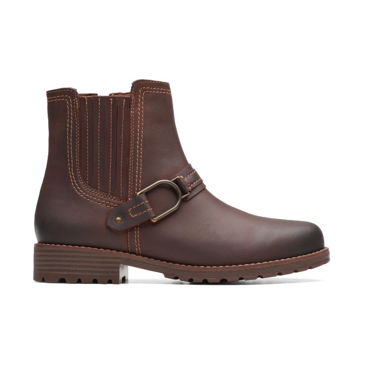 Aspra Buckle British Tan Lea, D, 3+ - CLARKS - Scarpe.am