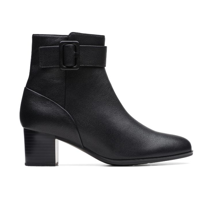 Loken Zip WP Black Leather, D, 3+ - CLARKS - Scarpe.am