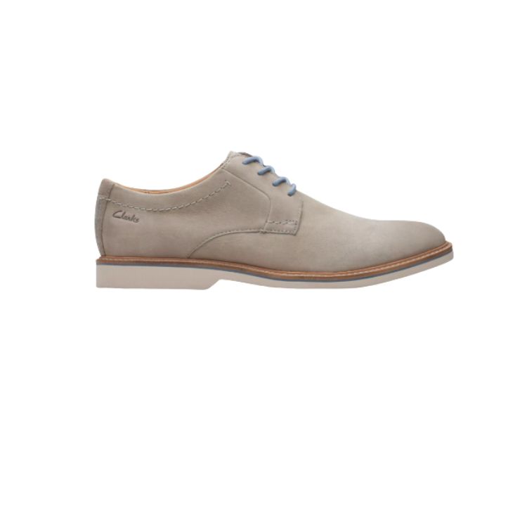 Atticus LTLace Grey Nubuck - CLARKS - Scarpe.am