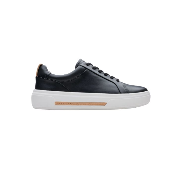 Hollyhock Walk Black Leather, M; 3 - CLARKS - Scarpe.am