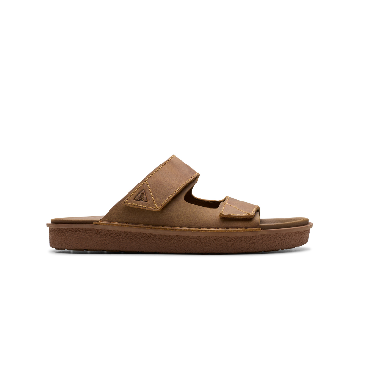 Litton Strap Tan Leather, G, 6 - CLARKS - Scarpe.am