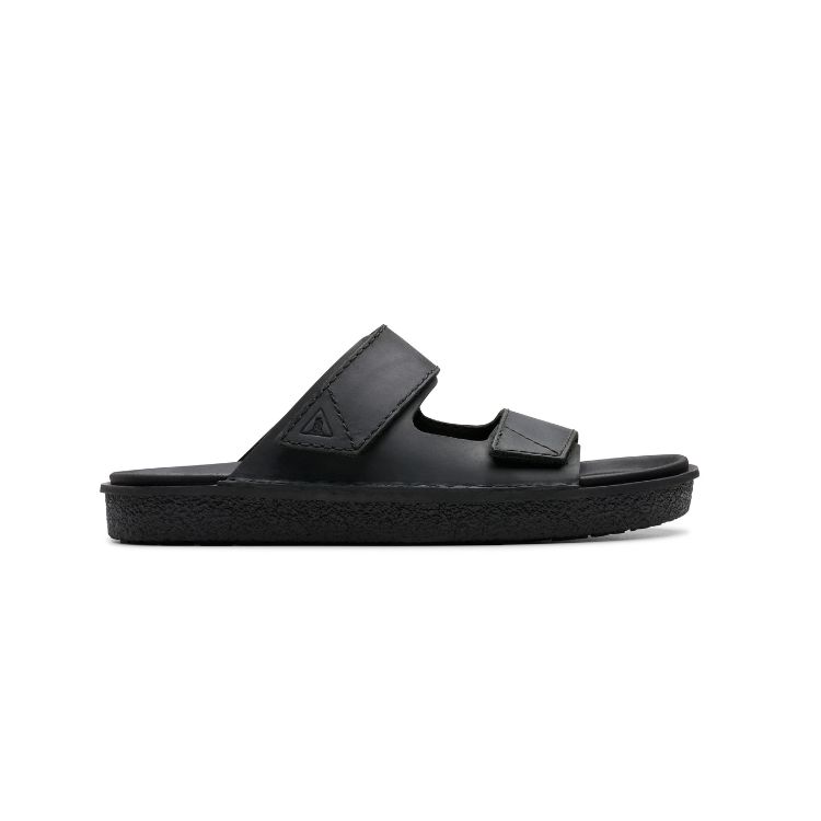 Litton Strap Black Leather - CLARKS - Scarpe.am