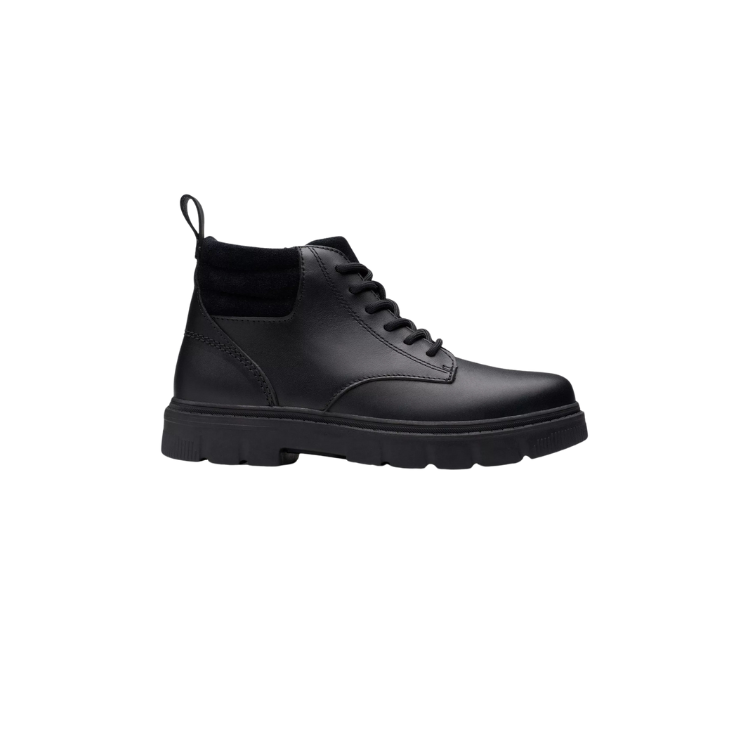 LorcamTrail Y Black Leather, G; 3+ - CLARKS - Scarpe.am