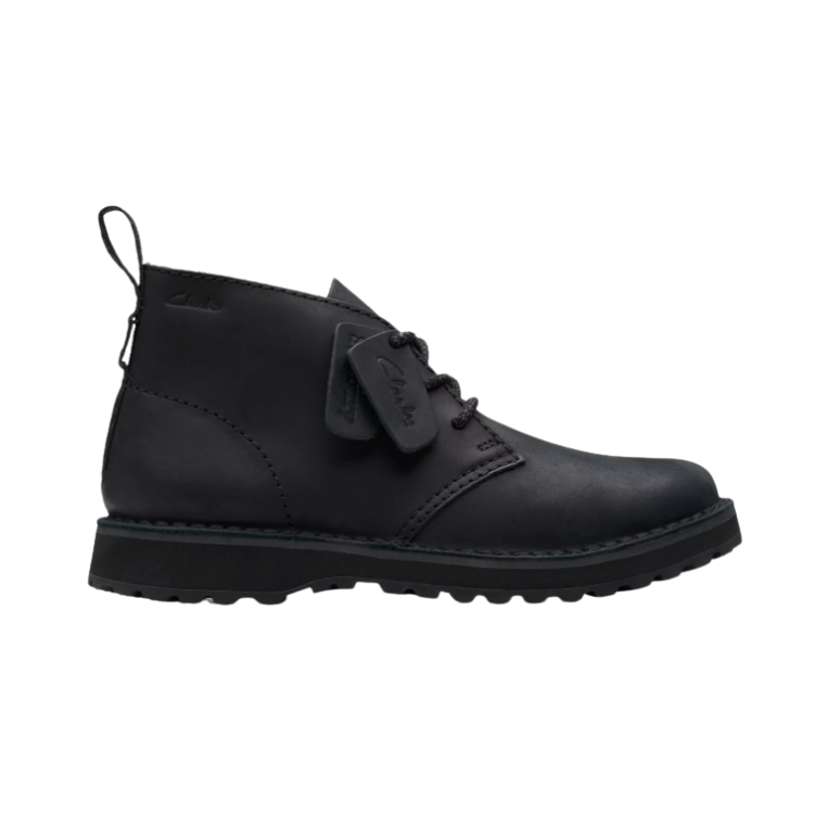 Solsbury DB Black Leather, M; 7 - CLARKS - Scarpe.am