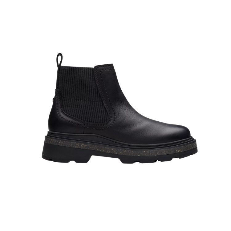 HencroftStepWP Black Leather, D, 3+ - CLARKS - Scarpe.am