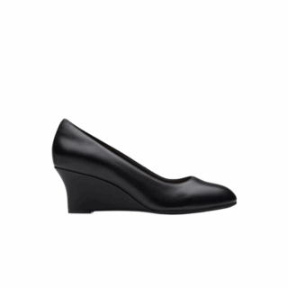 Olivette Pearl Black Leather