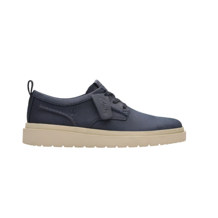 Polden Lace Navy Leather - CLARKS - Scarpe.am