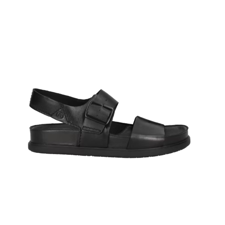 Torford Strap Black Leather - CLARKS - Scarpe.am