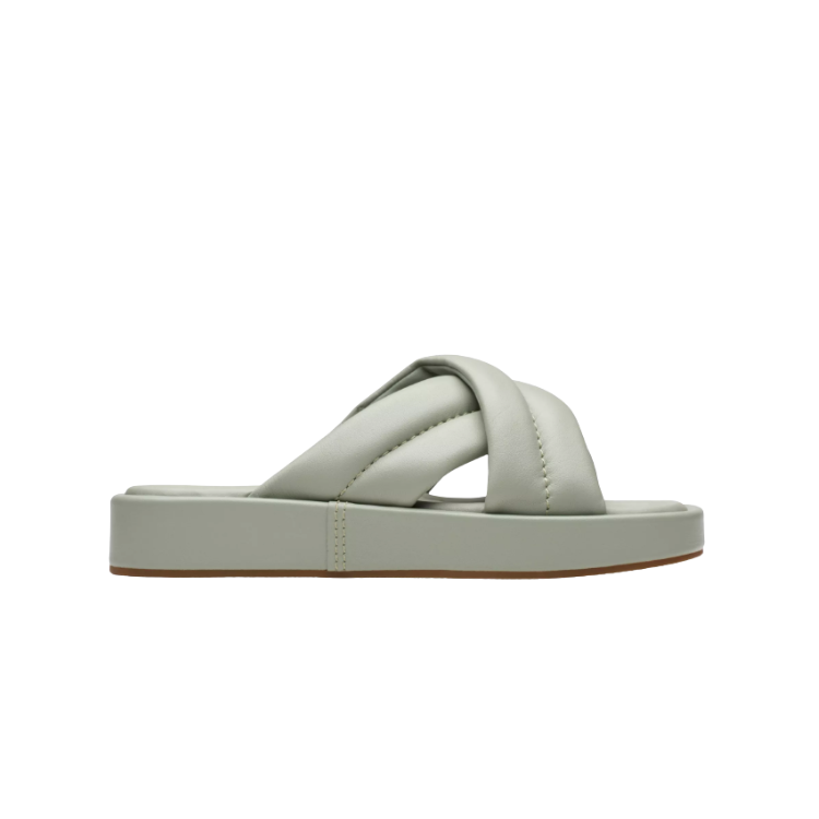Alda Glide Light Green Lea - CLARKS - Scarpe.am