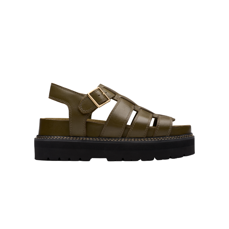 Orianna Twist Dark Olive Lea - CLARKS - Scarpe.am