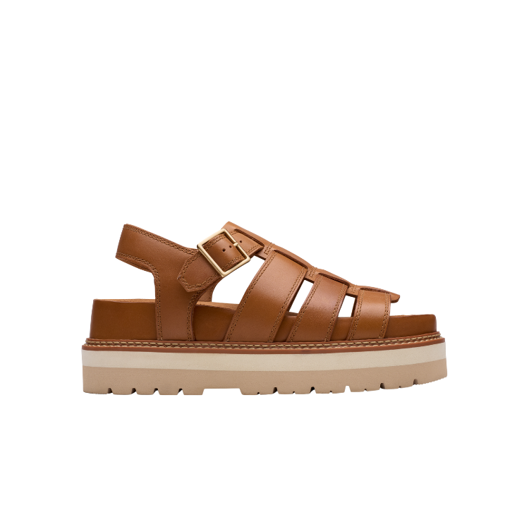 Orianna Twist Tan Leather - CLARKS - Scarpe.am