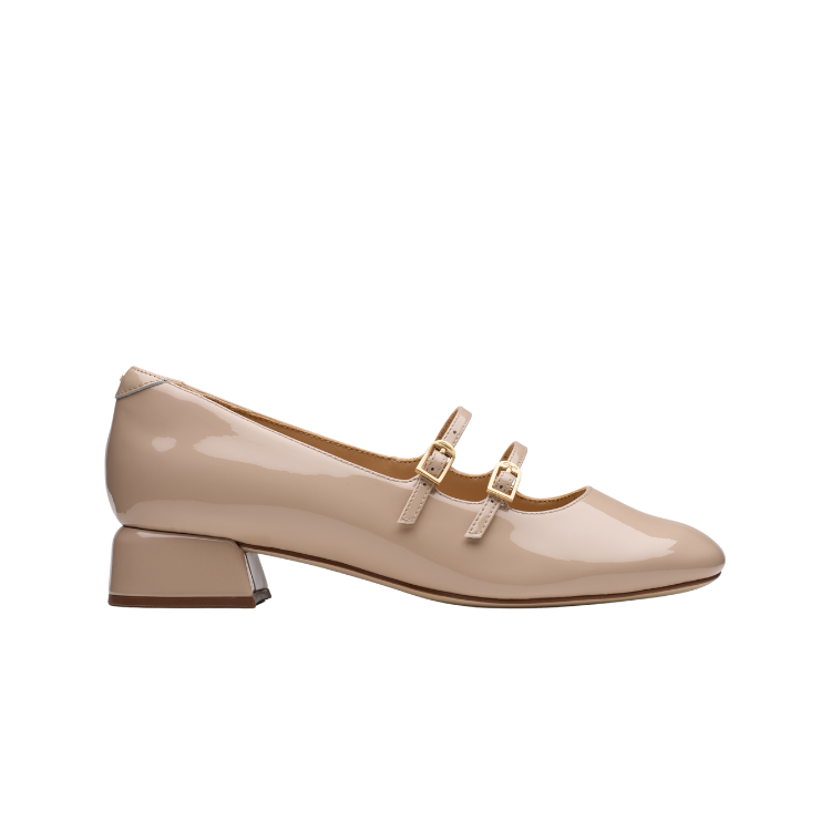 Daiss30 Shine Sand Patent, D, 3+ - CLARKS - Scarpe.am
