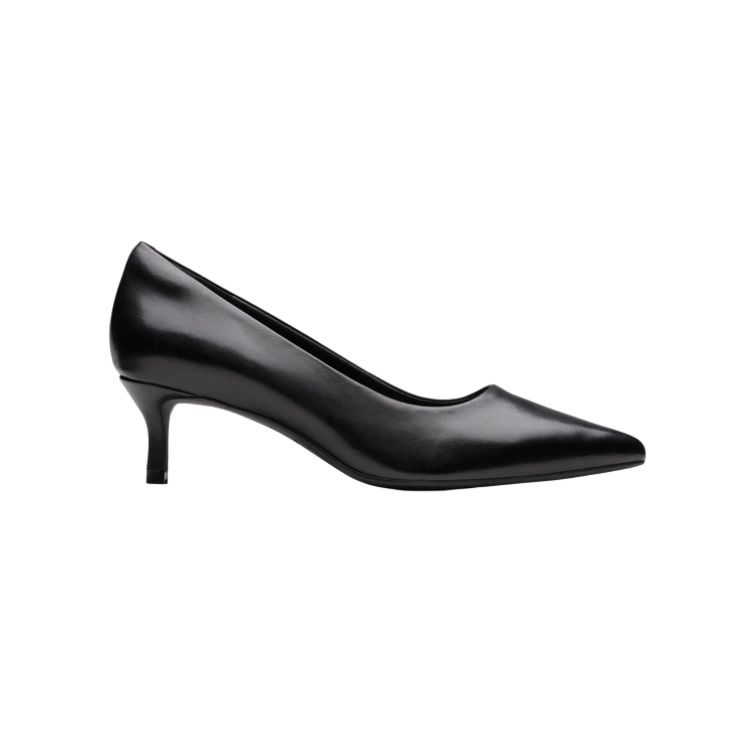 Zarey Court Black Leather, D, 3 - CLARKS - Scarpe.am