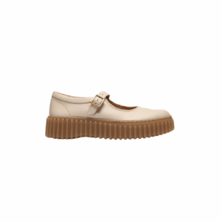 Torhill Jane Cream Leather, D, 3+