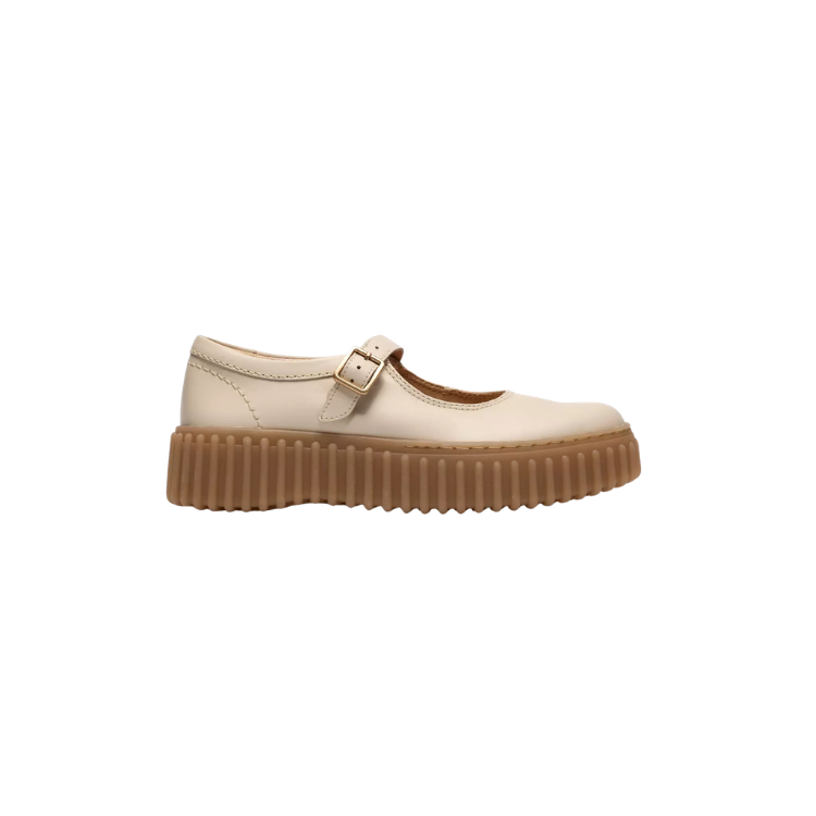 Torhill Jane Cream Leather, D, 3+ - CLARKS - Scarpe.am