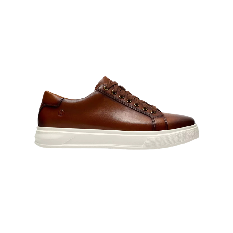 Goswell Tie Tan Leather, G, 7 - CLARKS - Scarpe.am