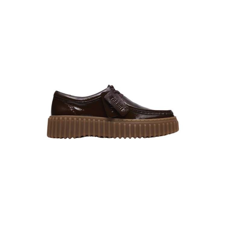 Torhill Bee Dark Brown Pat, D, 3+ - CLARKS - Scarpe.am
