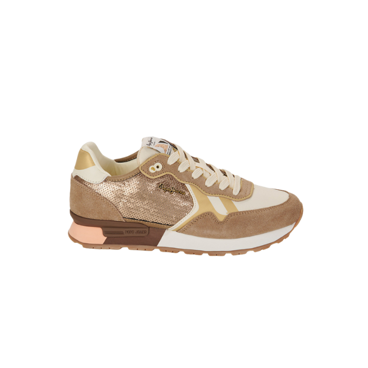 BRIT SEQUINS W, 847SAND BEIGE, 36 - PEPE JEANS - Scarpe.am