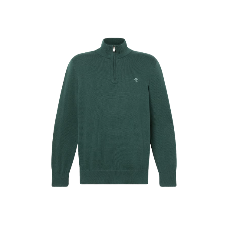 WILLIAMS RIVER Cotton YD 1/4 Zip Sweater Green Gables - TIMBERLAND - Scarpe.am