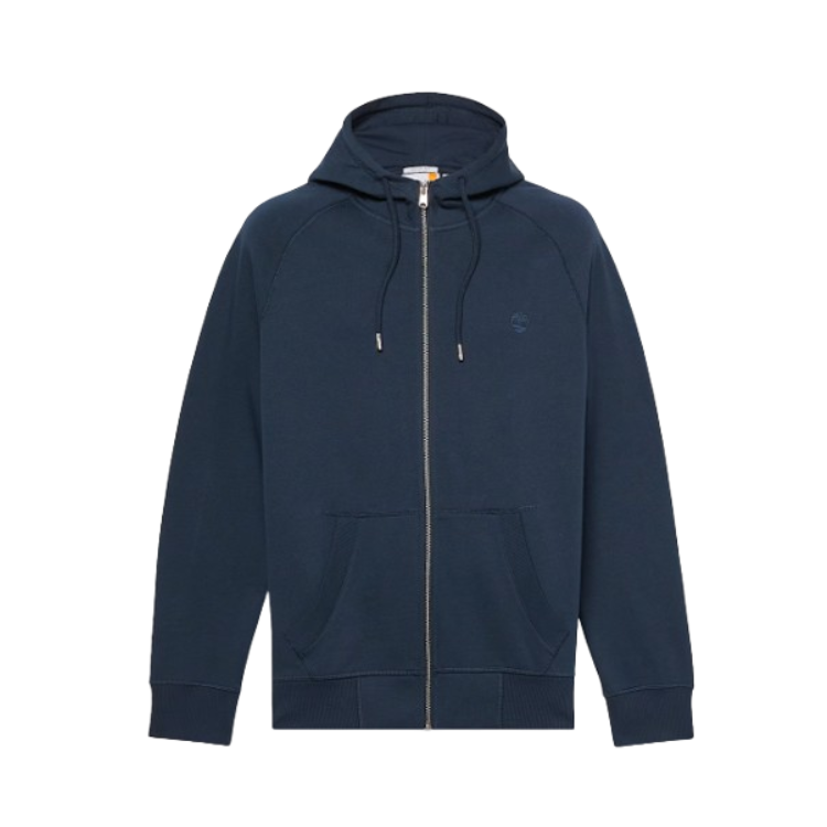 Brushed Back Full Zip HoodieBLACK FOREST GREEN - TIMBERLAND - Scarpe.am