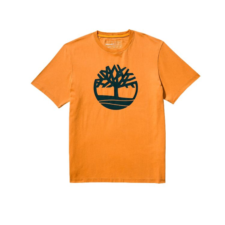 Kennebec River Tree Logo Short-Sleeve T-Shirt for Men in Yellow - TIMBERLAND - Scarpe.am