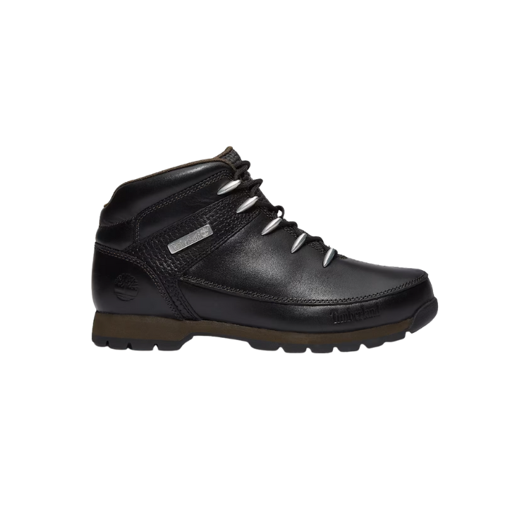 EURO SPRINT MID LACE UP BOOT BLACK F GRAIN W DK BROWN - TIMBERLAND - Scarpe.am