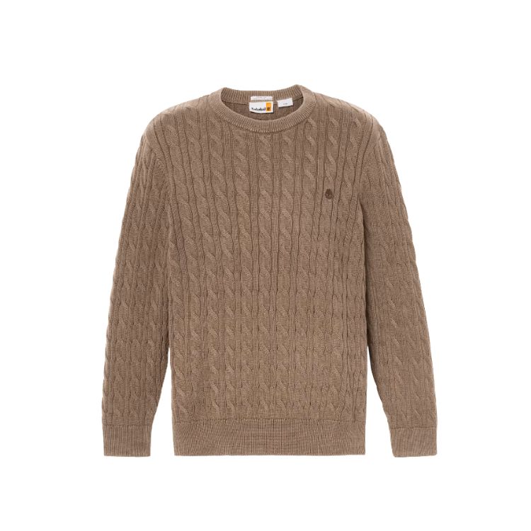 Williams River Crewneck Cable-knit Jumper for Men in Brown - TIMBERLAND - Scarpe.am