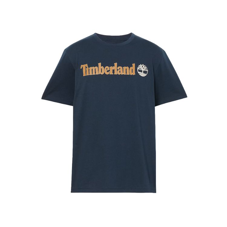TeeLinear Logo Short Sleeve TeeDark Sapphire - TIMBERLAND - Scarpe.am