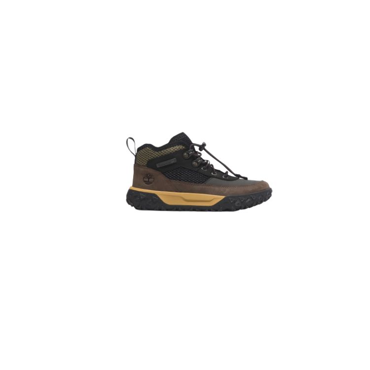 GreenStride™ Motion 6 Mid Bungee Trainer for Youth in Black/Brown - TIMBERLAND - Scarpe.am