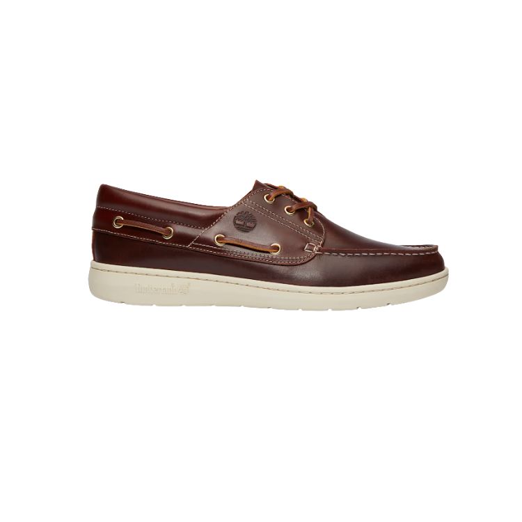 Portofino Pier Boat Shoe for Men in Burgundy - TIMBERLAND - Scarpe.am