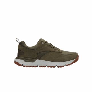 VOYAGER PARKLOW LACE UP SNEAKERDARK GREEN MESH